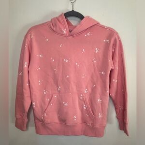 Champion EUC girls pink star/logo design hooded sweatshirt Size medium